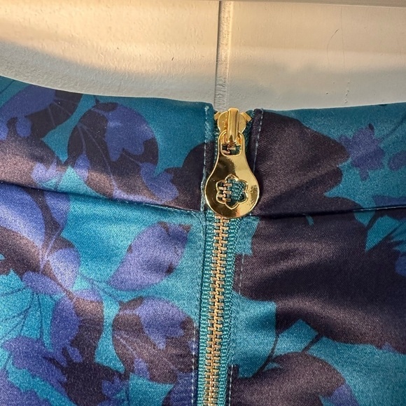 Draper James Blue Floral A-line Skirt Women’s Size 8 - Picture 5 of 10